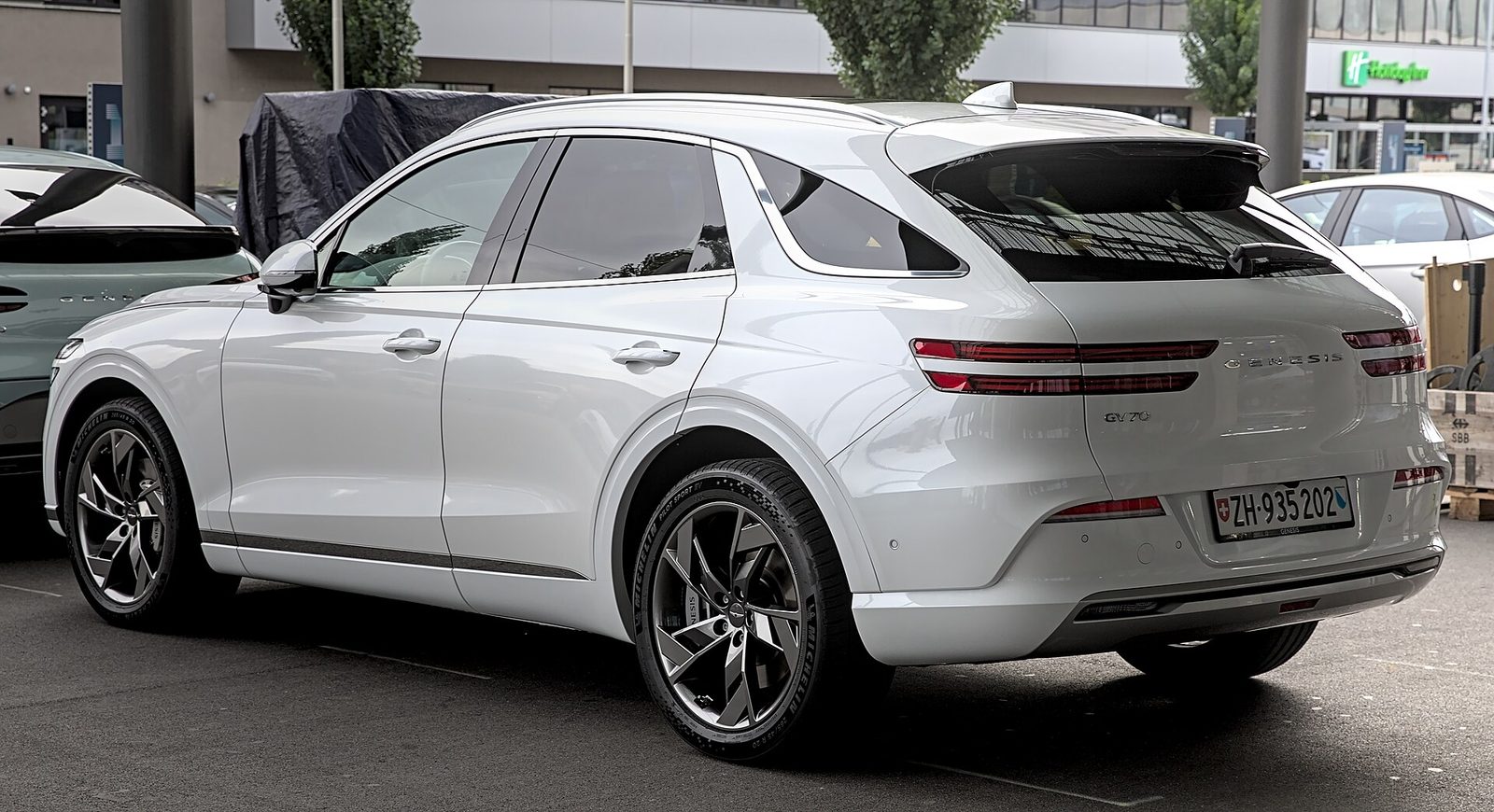 Genesis Electrified GV70 — photo by Alexander-93, CC BY-SA 4.0, via Wikimedia Commons