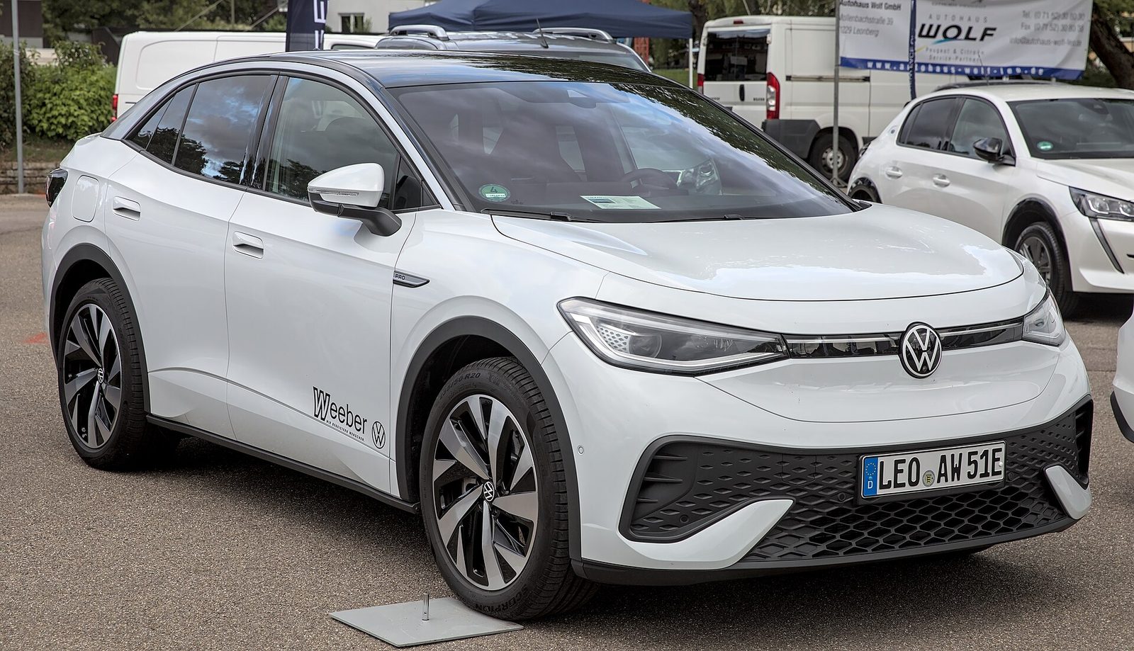 Volkswagen ID.5 — photo by Alexander Migl, CC BY-SA 4.0, via Wikimedia Commons